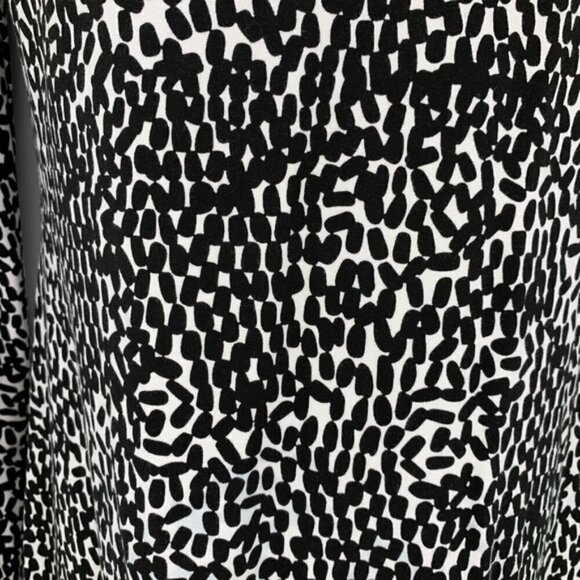 DVF Diane von Furstenberg Reina Tiny Marks Black tunic dress white small new 6 - Picture 5 of 7
